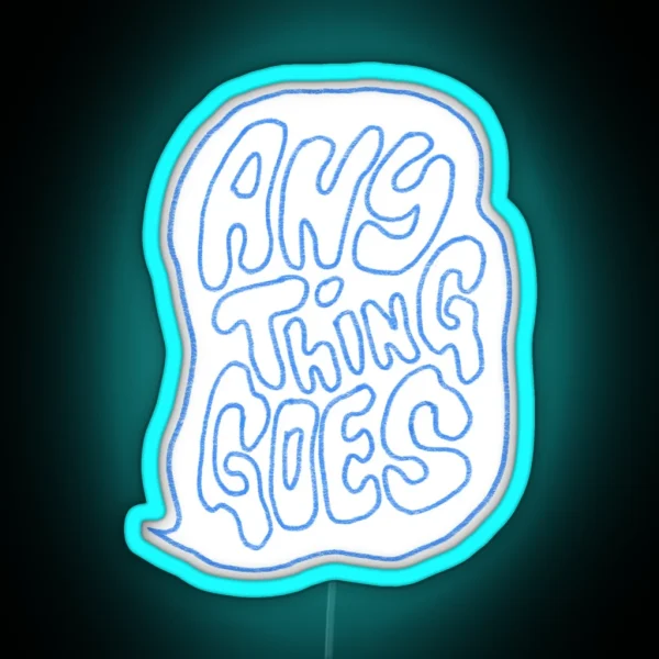 Anything Goes Podcast Blue RGB Neon Sign