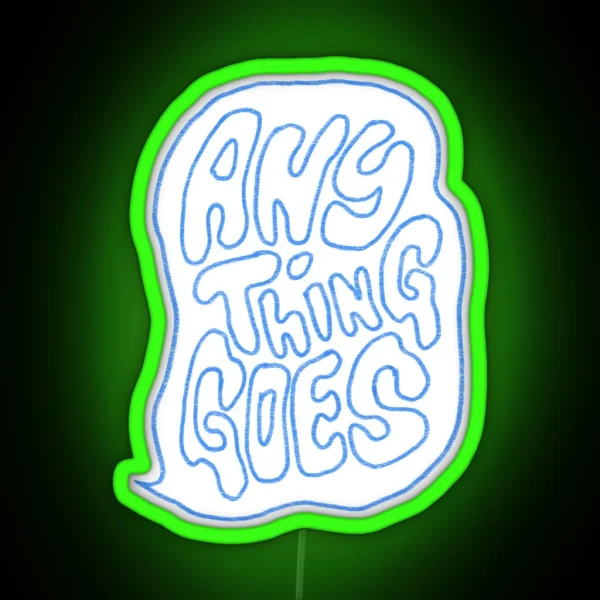Anything Goes Podcast Blue RGB Neon Sign