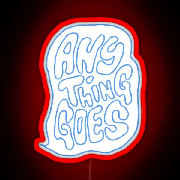 Anything Goes Podcast Blue RGB Neon Sign