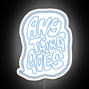 Anything Goes Podcast Blue RGB Neon Sign