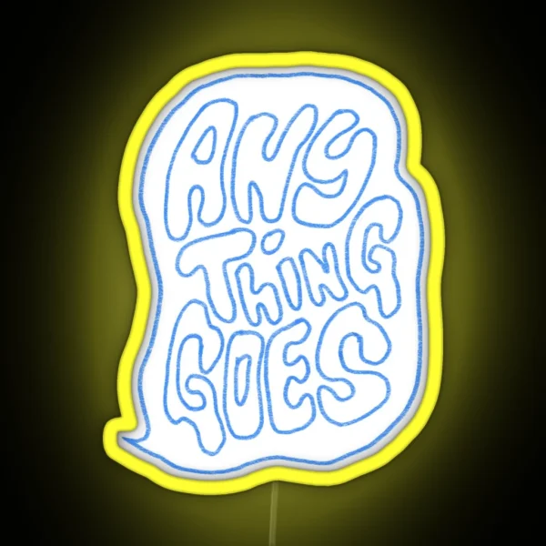 Anything Goes Podcast Blue RGB Neon Sign