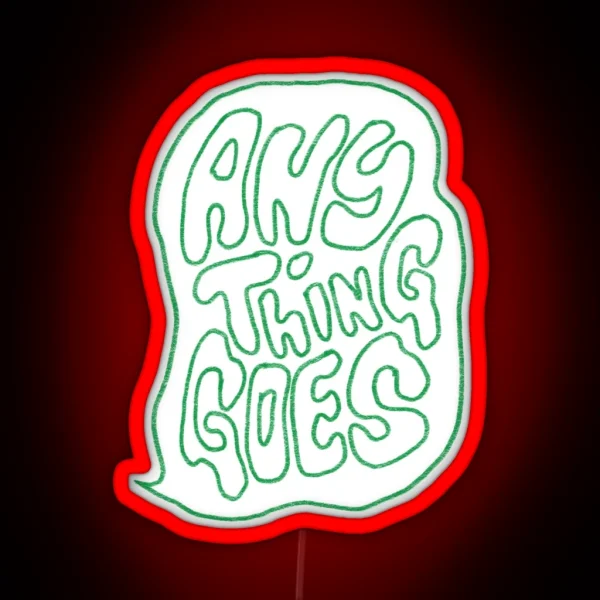 Anything Goes Podcast Green RGB Neon Sign