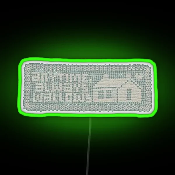 Anytime Always Wallows Home Heart Stitching Pattern RGB Neon Sign