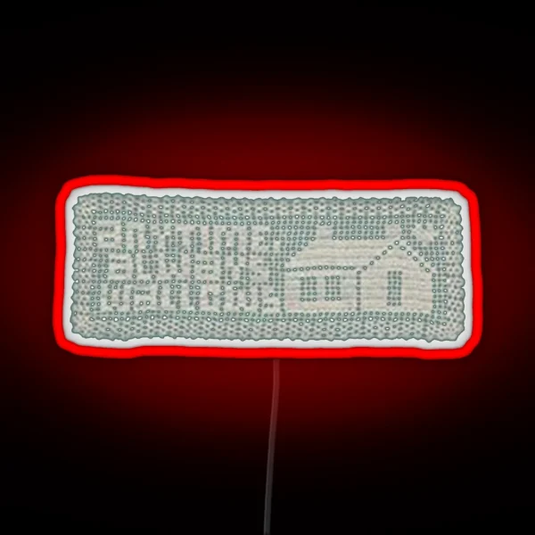 Anytime Always Wallows Home Heart Stitching Pattern RGB Neon Sign