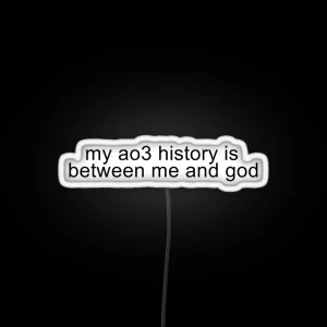 Ao3 History RGB Neon Sign