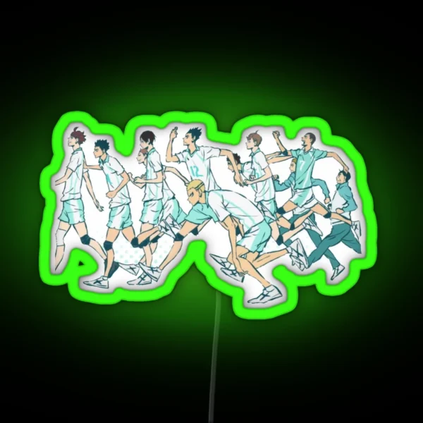 Aoba Johsai RGB Neon Sign