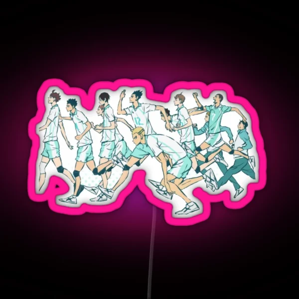 Aoba Johsai RGB Neon Sign