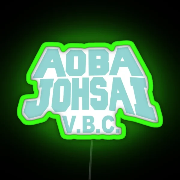 Aoba Johsai VBC RGB Neon Sign