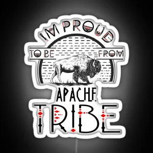 Apache Tribe Native American Indian Proud Retro Teepee RGB Neon Sign