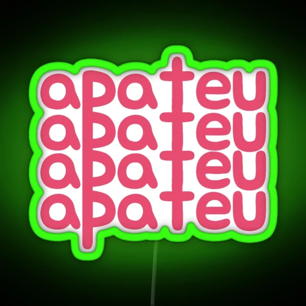 Apateu Bruno Mars And Rose Apt RGB Neon Sign