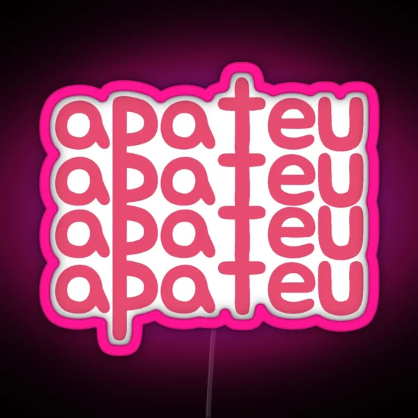 Apateu Bruno Mars And Rose Apt RGB Neon Sign