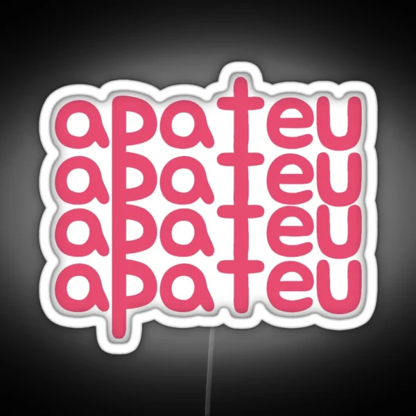 Apateu Bruno Mars And Rose Apt RGB Neon Sign