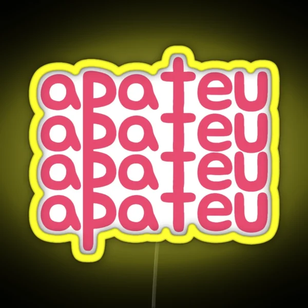 Apateu Bruno Mars And Rose Apt RGB Neon Sign