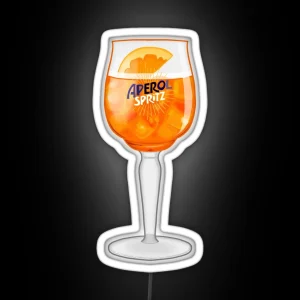 Aperol Spritz In A Glass RGB Neon Sign