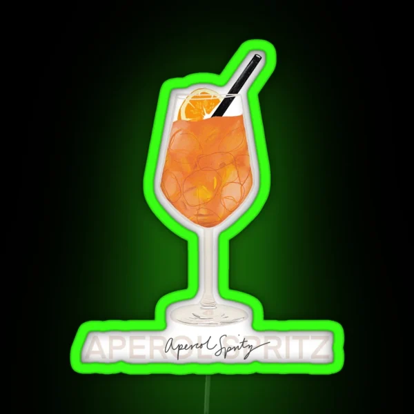 Aperol Spritz Print RGB Neon Sign