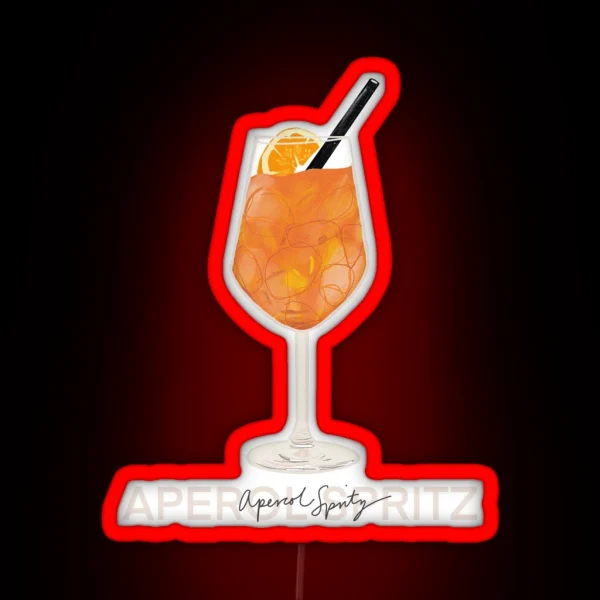 Aperol Spritz Print RGB Neon Sign
