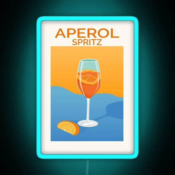 Aperol Spritz RGB Neon Sign