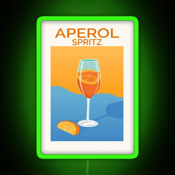 Aperol Spritz RGB Neon Sign