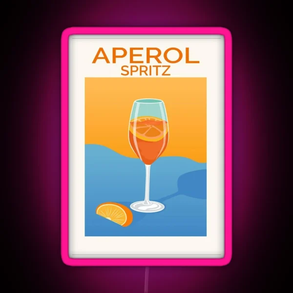 Aperol Spritz RGB Neon Sign
