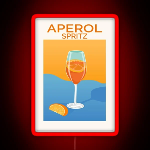 Aperol Spritz RGB Neon Sign