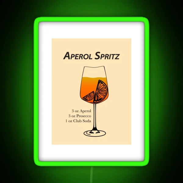 Aperol Spritz RGB Neon Sign