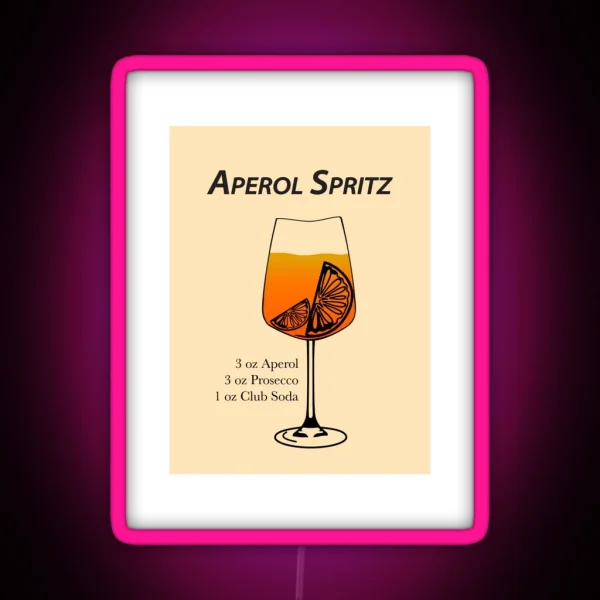 Aperol Spritz RGB Neon Sign