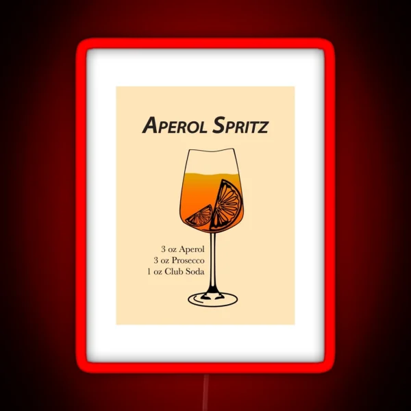 Aperol Spritz RGB Neon Sign