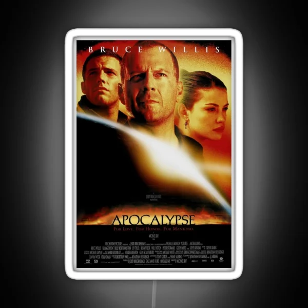 Apocalypse Movie Poster RGB Neon Sign