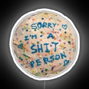 Apology Cake RGB Neon Sign