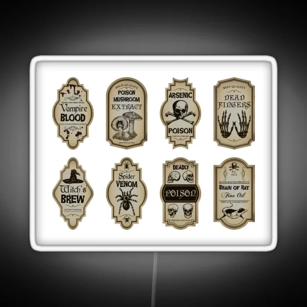 Apothecary Labels Led RGB Neon Sign