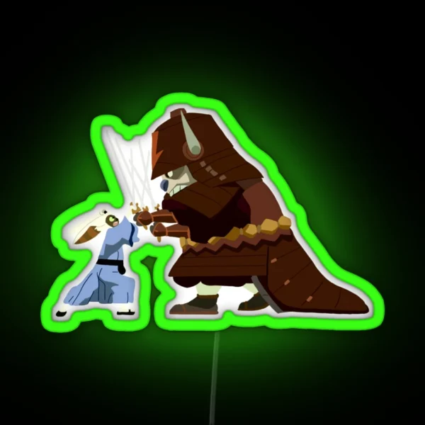 Appa And Momo Fighting RGB Neon Sign