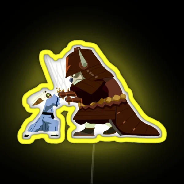 Appa And Momo Fighting RGB Neon Sign
