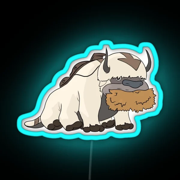 Appa Avatar The Last Airbender RGB Neon Sign