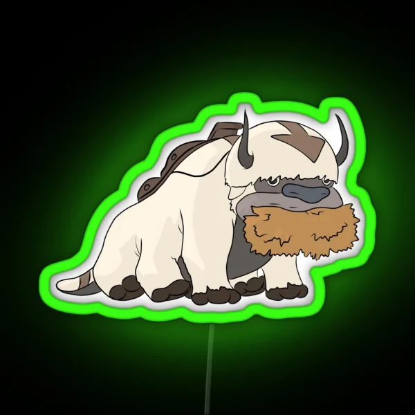 Appa Avatar The Last Airbender RGB Neon Sign