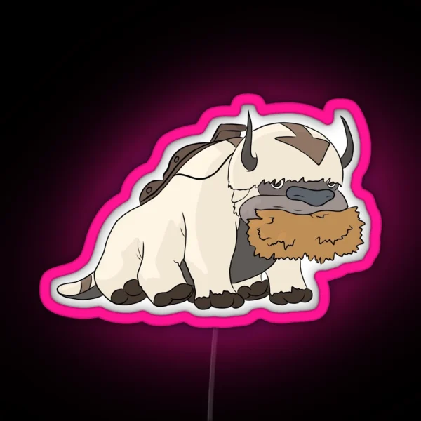 Appa Avatar The Last Airbender RGB Neon Sign