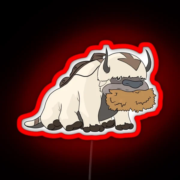 Appa Avatar The Last Airbender RGB Neon Sign
