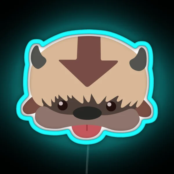 Appa Cartoon No Outline RGB Neon Sign