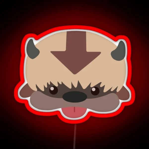 Appa Cartoon No Outline RGB Neon Sign