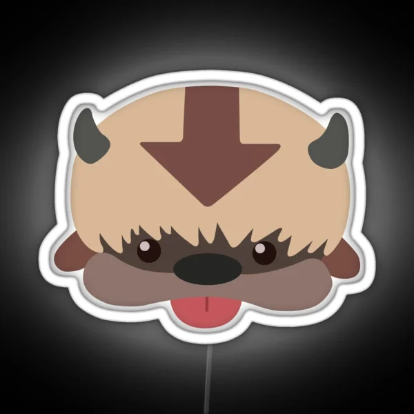 Appa Cartoon No Outline RGB Neon Sign
