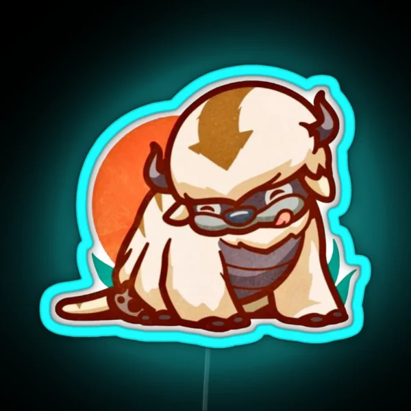 Appa Drawing RGB Neon Sign