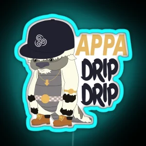 Appa Drip Drip RGB Neon Sign