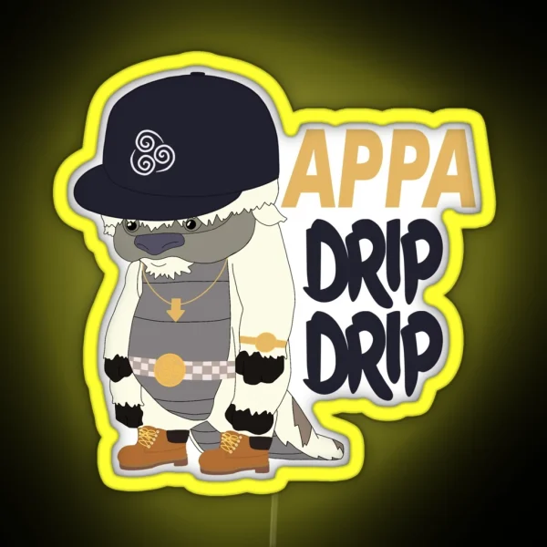 Appa Drip Drip RGB Neon Sign