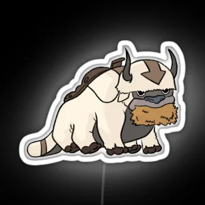 Appa Eating Hay Avatar The Last Airbender RGB Neon Sign