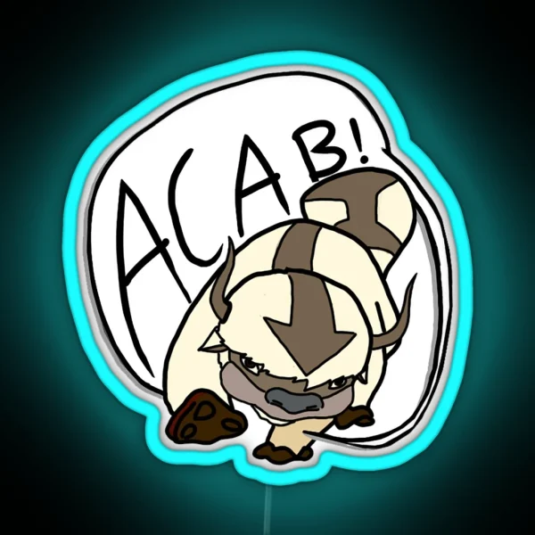 Appa Hates Cops RGB Neon Sign