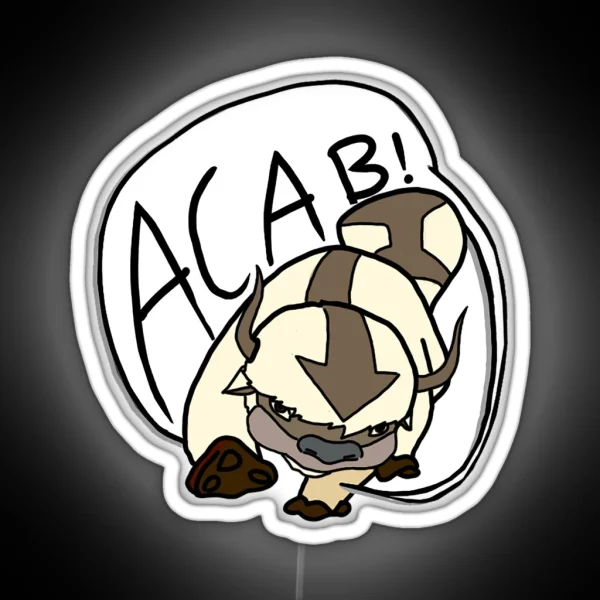 Appa Hates Cops RGB Neon Sign
