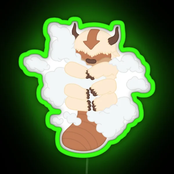 Appa Hugs RGB Neon Sign