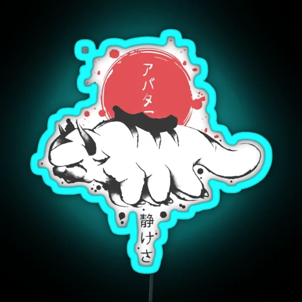 Appa Sunset Avatar The Last Airbender Gift RGB Neon Sign