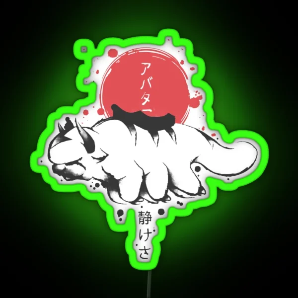 Appa Sunset Avatar The Last Airbender Gift RGB Neon Sign