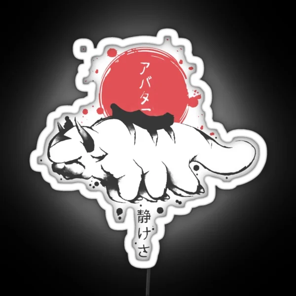 Appa Sunset Avatar The Last Airbender Gift RGB Neon Sign