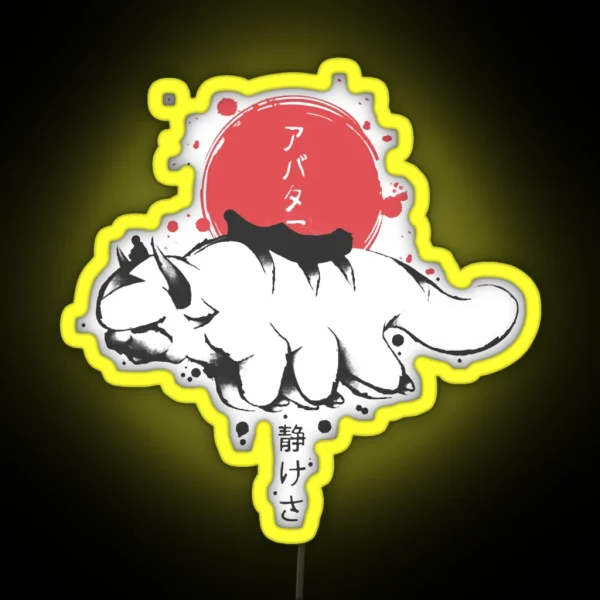 Appa Sunset Avatar The Last Airbender Gift RGB Neon Sign